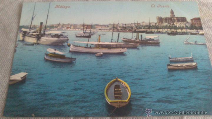 Postales: POSTAL EN COLOR MALAGA, MALAGA EL PUERTO, PURGER & CO