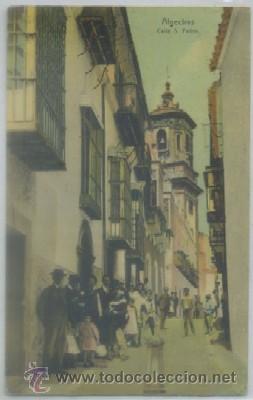 Postales: POSTAL ANTIGUA DE ALGECIRAS. CADIZ. CALLE SAN PEDRO   P-ANALG-267