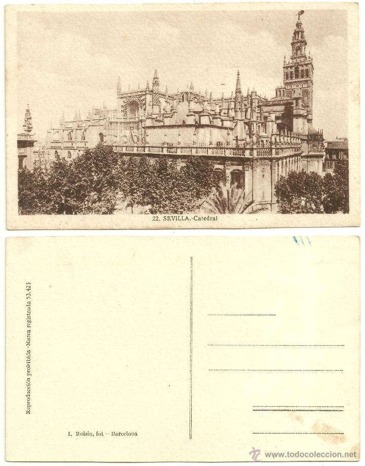 Postales: POSTAL DE SEVILLA (CATEDRAL) - Foto 1