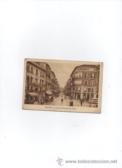Postales: POSTAL DE MALAGA CALLE DEL MARQUES DE LARIOS A&Ntilde;O 1940 SIN CIRCULAR