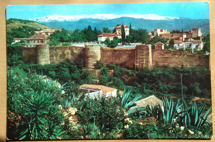 Postales: GRANADA - VISTA DE LA ALHAMBRA - Foto 1