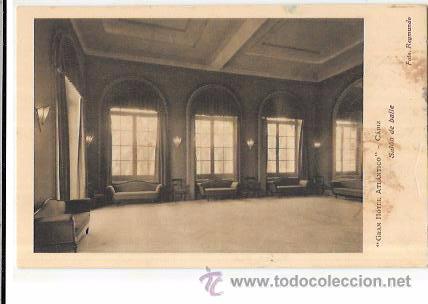 Postcards: TARJETA POSTAL DE CADIZ. GRAN HOTEL ATL&Aacute;NTICO. SAL&Oacute;N DE BAILE. FOTO REYMUNDO.