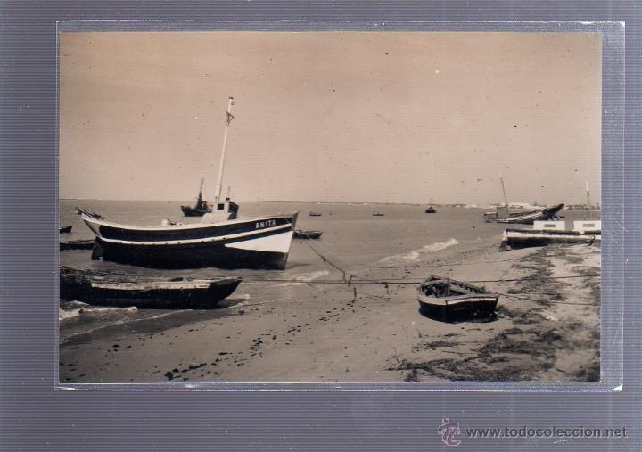 Postcards: TARJETA POSTAL DE SANLUCAR DE BARRAMEDA, CADIZ - DESEMBOCADURA DEL GUALDALQUIVIR DESDE BAJO DE GUIA.