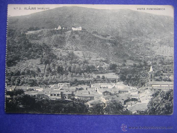 Postales: ALAJAR -HUELVA- POSTAL N&ordm; 2 NO CIRCULADA - VISTA PANOR&Aacute;MICA -