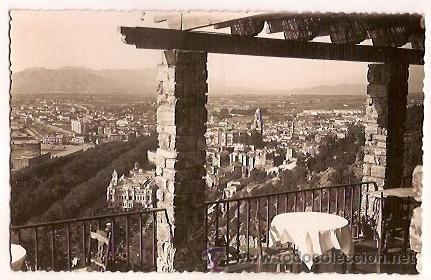 Postales: ANTIGUA POSTAL 2 MALAGA VISTA GENERAL ESCRITA 1954 EDICIONES FOTO CORTES