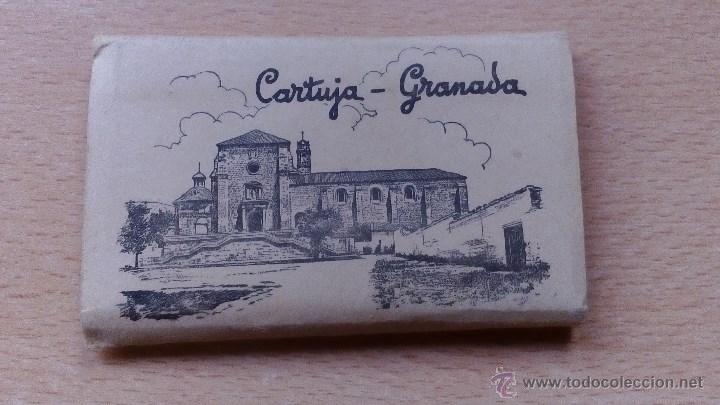 Postales: LIBRO ANTIGUO DE MINI POSTALES DE LA CARTUJA DE GRANADA EN BLANCO Y NEGRO 12 MINI POSTALES