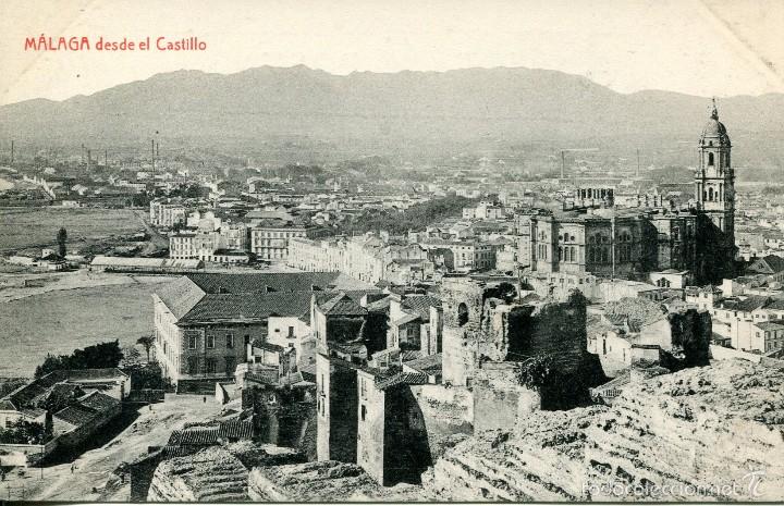 Postales: M&Aacute;LAGA-DESDE EL CASTILLO-THOMAS-1912