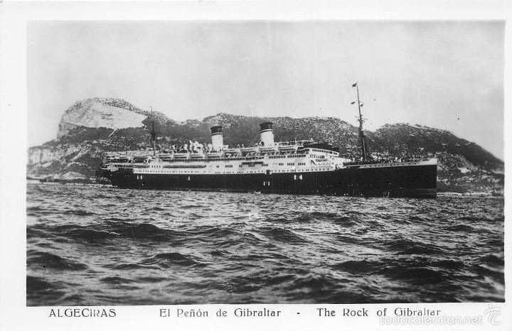 Postales: ALGECIRAS (C&Aacute;DIZ).- EL PE&Ntilde;ON DE GIBRALTAR