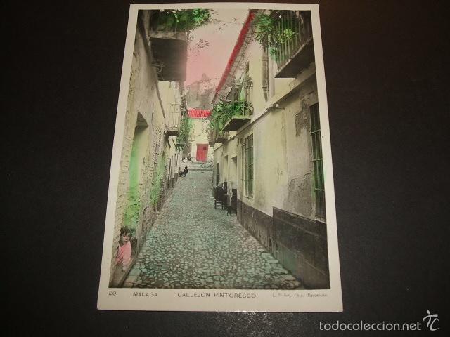 Postales: MALAGA CALLEJON PINTORESCO - Foto 1