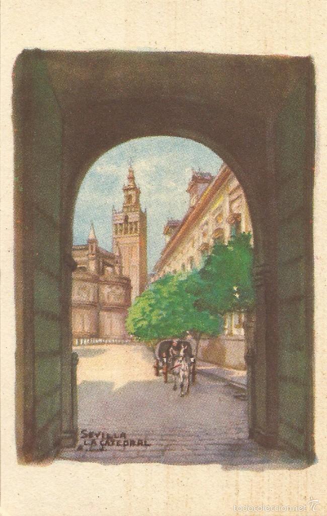 Postales: == N537 - POSTAL - SEVILLA - LA CATEDRAL - Foto 1