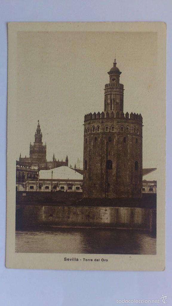 Postales: POSTAL SEVILLA - TORRE DEL ORO - Foto 1