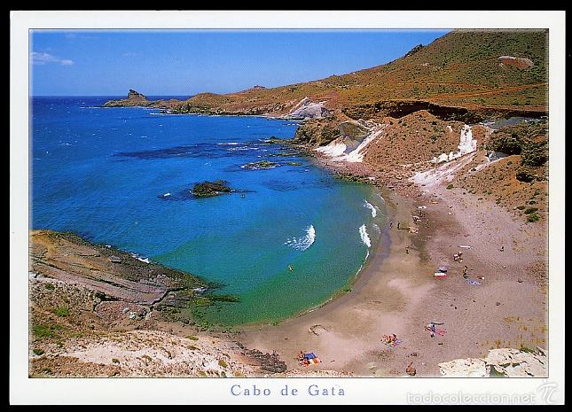 Postales: N&ordm; 398 Cabo de Gata, Cala Raj&aacute;. Costa de Almer&iacute;a. Postales Gomez.