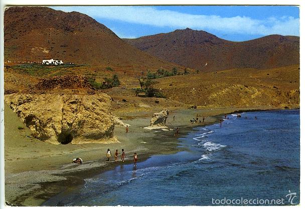 Postales: Serie 92 N&ordm; 47. Almer&iacute;a. Costa de Sol. Playa de la Isleta del Moro. Ediciones Ortama Kolor Zerkowitz