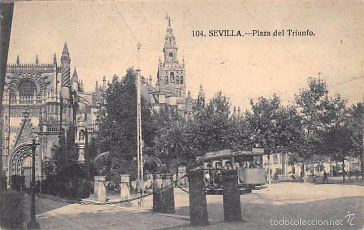 Postales: SEVILLA.- PLAZA DEL TRIUNFO - Foto 1