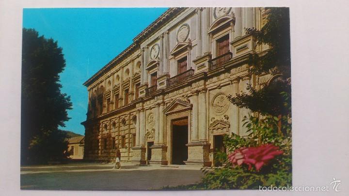 Postales: POSTAL GRANADA - ALHAMBRA, PALACIO DE CARLOS V - Foto 1