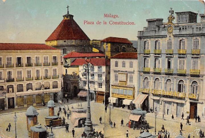Postales: M&Aacute;LAGA.- PLAZA DE LA CONSTITUCI&Oacute;N - Foto 1