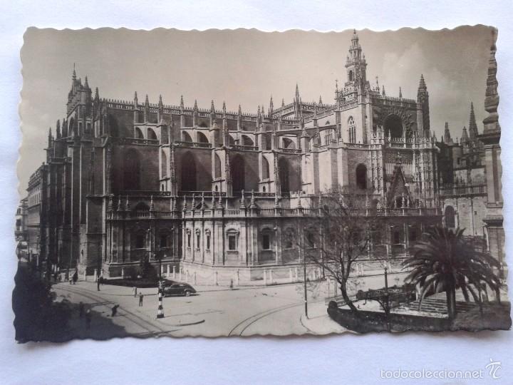 Postales: POSTAL -- SEVILLA - CATEDRAL -- CIRCULADA -- - Foto 1