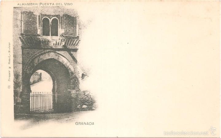 Postales: GRANADA ALHAMBRA PUERTA DEL VINO - Foto 2