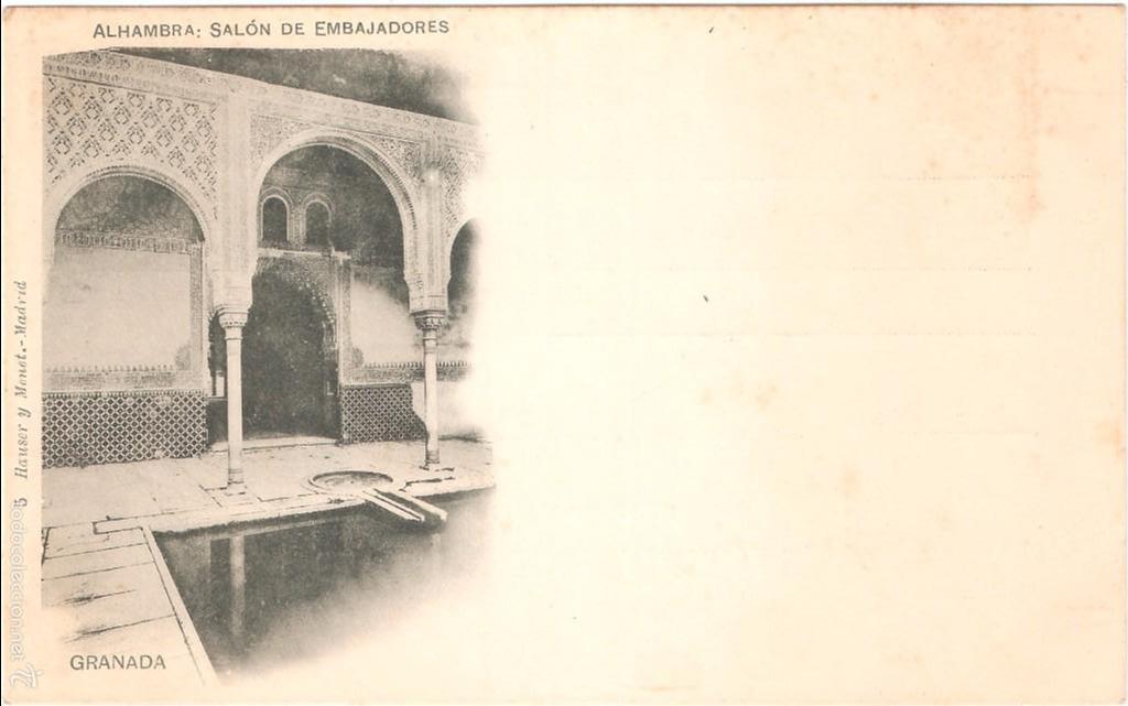 Postales: GRANADA ALHAMBRA SAL&Oacute;N DE EMBAJADORES