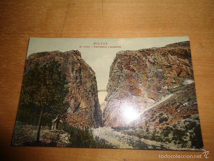 Postales: ANTIGUA POSTAL MALAGA - EL CHORRO - DESFILADEROS Y ACUEDUCTO - ED DOMINGO DEL RIO