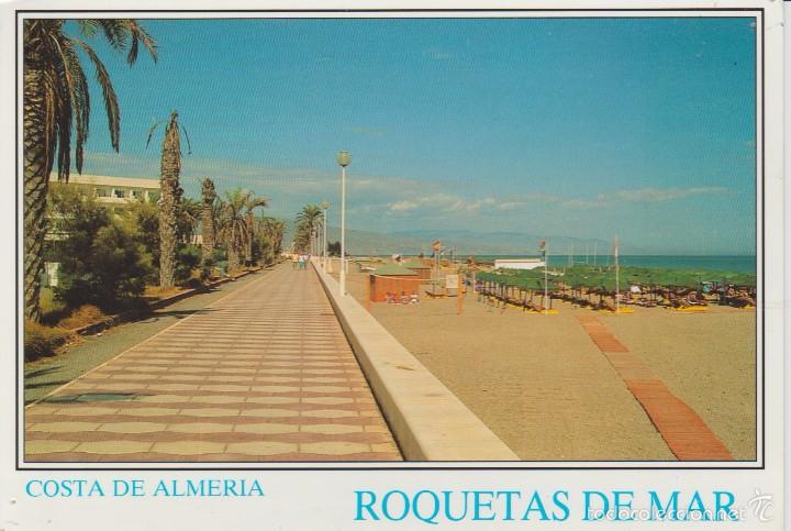 Postcards: ROQUETAS DE MAR. ALMERIA. ++ 2 AGUJEROS DE CHINCHETA