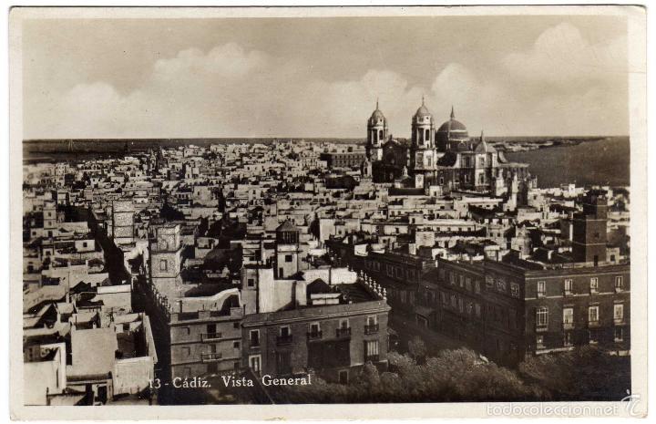 Postkarten: BONITA POSTAL - CADIZ - VISTA GENERAL