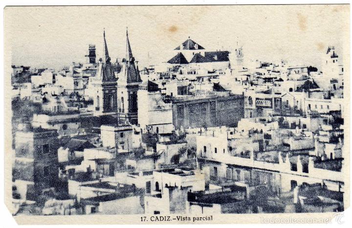 Postkarten: BONITA Y RARA POSTAL - CADIZ - VISTA PARCIAL