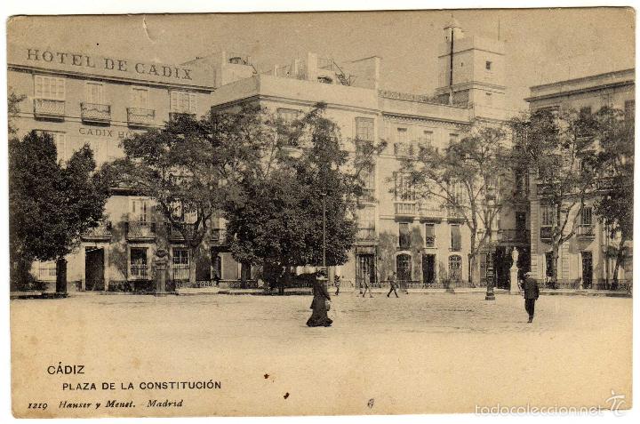 Postkarten: BONITA POSTAL - CADIZ - PLAZA DE LA CONSTITUCION