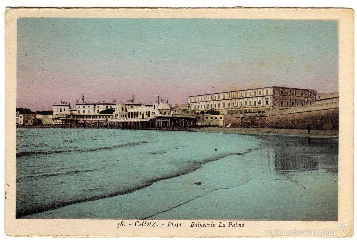 Postais: PRECIOSA POSTAL - CADIZ - PLAYA - BALNARIO LA PALMA