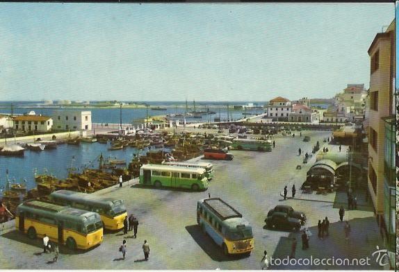 Postales: ALGECIRAS CADIZ. VISTA PUERTO DESDE LA MARINA. 1959.