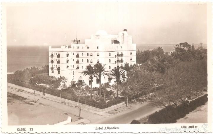 Postales: C&Aacute;DIZ HOTEL ATL&Aacute;NTICO