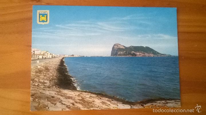Postales: POSTAL DE LA LINEA DE LA CONCEPCI&Oacute;N CON FONDO DE GIBRALTAR - SIN USAR