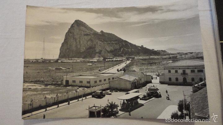 Postales: ANTIGUA POSTAL.PE&Ntilde;ON Y FRONTERA.LA LINEA DE LA CONCEPCION.CADIZ.ARRIBAS.A&Ntilde;OS 60