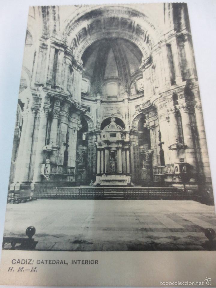 Postales: TARJETA POSTAL CADIZ CATEDRAL INTERIOR