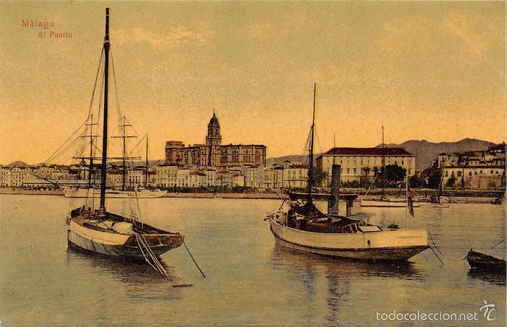 Postales: M&Aacute;LAGA.- EL PUERTO