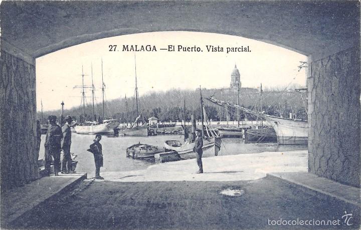 Postales: M&Aacute;LAGA.- EL PUERTO.- VISTA PARCIAL