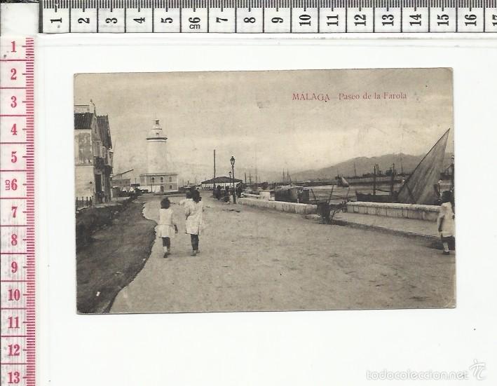 Postales: 20.223 TARJETA POSTAL ANTIGUA BLANCO Y NEGRO, PASEO DE LA FAROLA, MALAGA