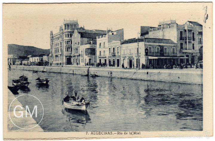Postais: BONITA POSTAL - ALGECIRAS (CADIZ) - RIO DE LA MIEL - BARCAS
