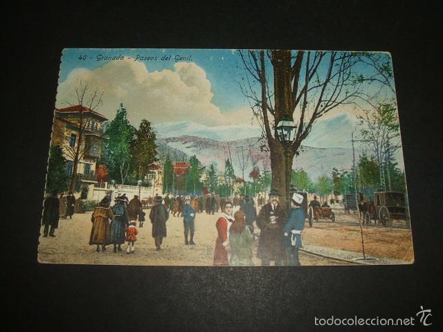 Postales: GRANADA PASEOS DEL GENIL - Foto 1