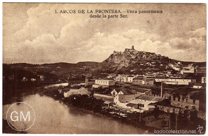 Postkarten: PRECIOSA POSTAL - ARCOS DE LA FRONTERA (CADIZ) - VISTA PANORAMICA DESDE LA PARTE SUR
