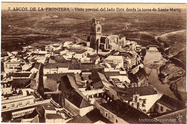 Postkarten: POSTAL ARCOS DE LA FRONTERA (CADIZ) VISTA PARCIAL DEL LADO ESTE DESDE LA TORRE DE SANTA MARIA