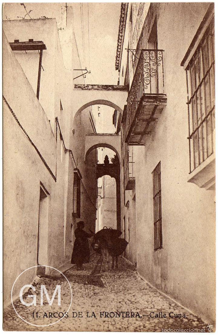 Postais: PRECIOSA POSTAL - ARCOS DE LA FRONTERA (CADIZ) - CALLE CUNA - MUJER CON BORRICO