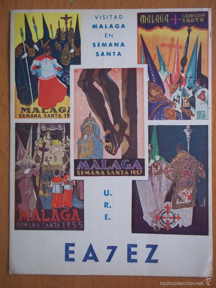 Postales: POSTAL MALAGA RADIOAFICIONADO. SEMANA SANTA 1957.CIRCULADA.