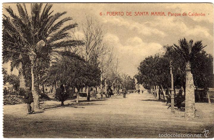 Postais: BONITA POSTAL - PUERTO DE SANTA MARIA (CADIZ) - PARQUE DE CALDERON - AMBIENTADA