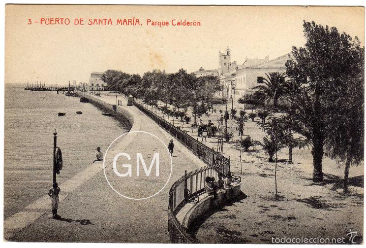 Postais: BONITA POSTAL - PUERTO DE SANTA MARIA (CADIZ) - PARQUE CALDERON - AMBIENTADA