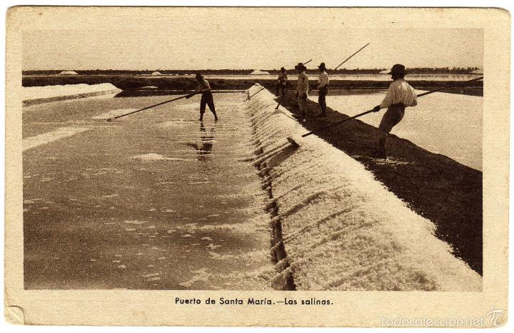 Postkarten: BONITA POSTAL - PUERTO DE SANTA MARIA (CADIZ) - LAS SALINAS - AMBIENTADA