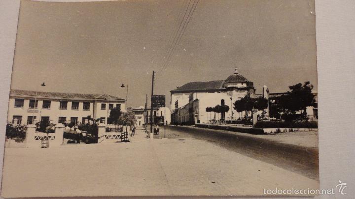 Postales: ANTIGUA POSTAL.AVENIDA 18 JULIO-GRUPO ESCOLAR MIGUEL CERVANTES.GIBRALEON.HUELVA.PAYDOS N&ordm; 10.1962