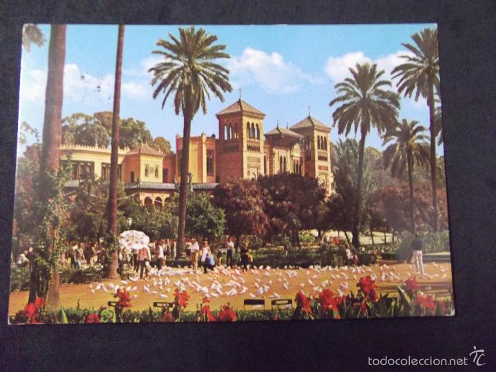 Postcards: SEVILLA-V5-N&ordm;210-PLAZA DE AMERICA-PALACIO MUDEJAR