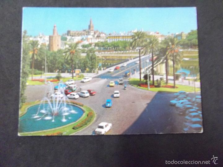 Postcards: SEVILLA-V5-N&ordm;657-PLAZA DE CUBA Y VISTA PARCIAL