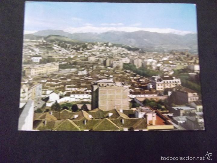 Postcards: GRANADA-V5-N&ordm;2062-VISTA PARCIAL AL FONDO SIERRA NEVADA
